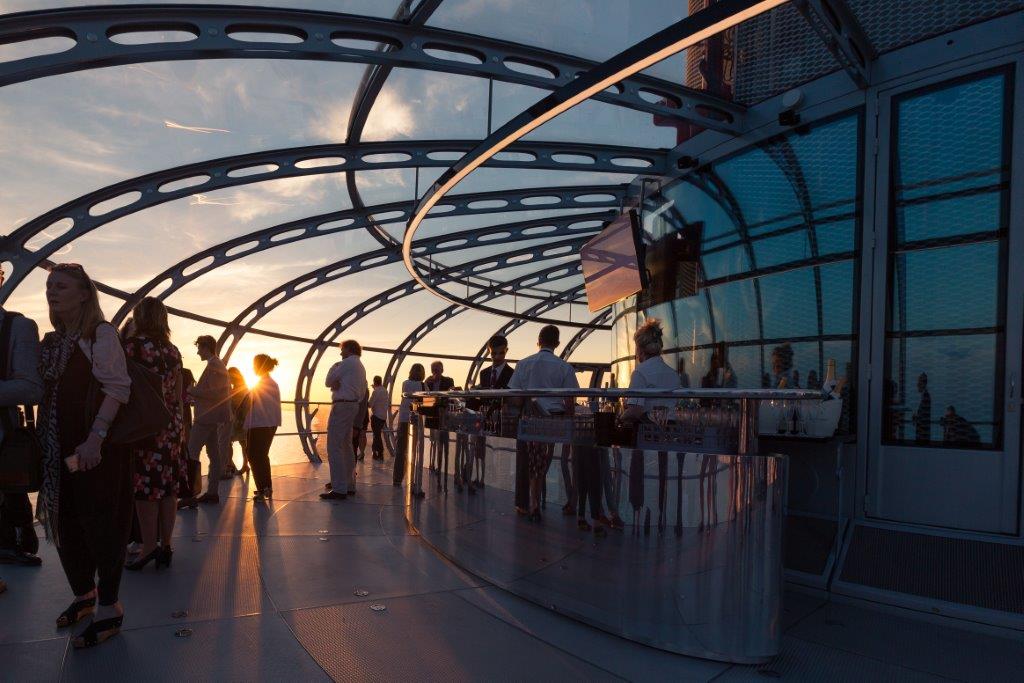 Corporate drinks reception at Nyetimber Sky Bar
