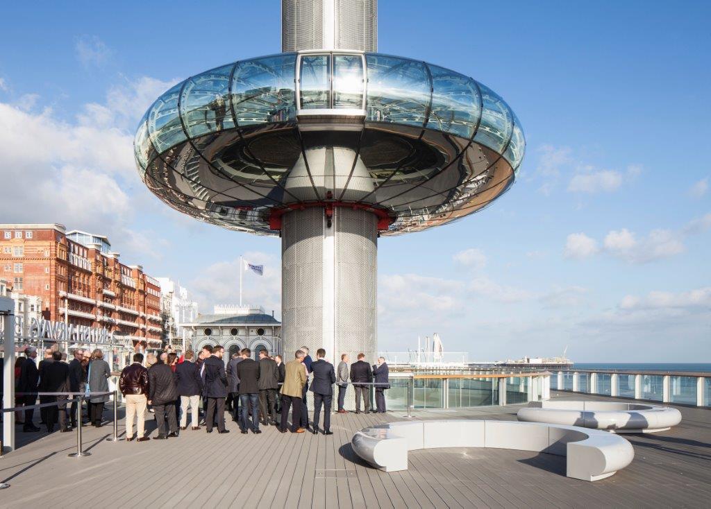 Brighton i360 corporate event pod views